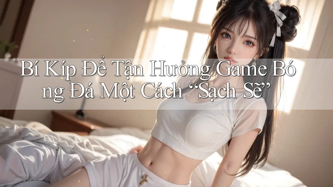 Bí Kíp Để Tận Hưởng Game Bóng Đá Một Cách “Sạch Sẽ” Bí Kíp Để Tận Hưởng Game Bóng Đá Một Cách “Sạch Sẽ”