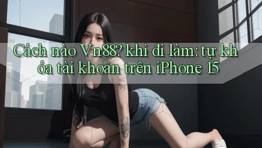 Cách nào Vn88 khi đi làm tự khóa tài khoản trên iPhone 15