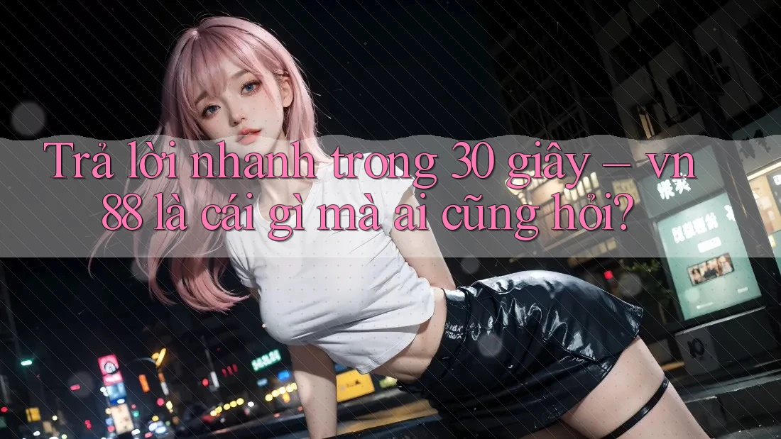 Trả lời nhanh trong 30 giây – vn88 là cái gì mà ai cũng hỏi? Trả lời nhanh trong 30 giây – vn88 là cái gì mà ai cũng hỏi?