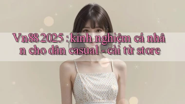 Vn88 2025 kinh nghiệm cá nhân cho dân casual   cài từ store