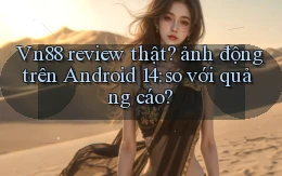 Vn88 review thật ảnh động trên Android 14 so với quảng cáo